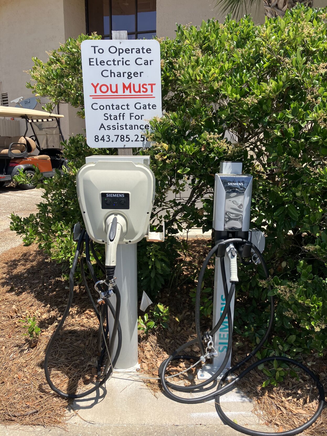 EV chargers Island Club of Hilton Head